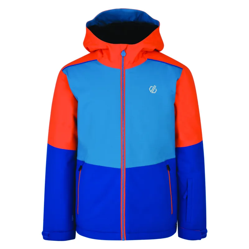 Dare2b Aviate Kids Ski Jacket in Oxford Blue/Orange