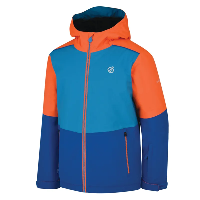 Dare2b Aviate Kids Ski Jacket in Oxford Blue/Orange-2