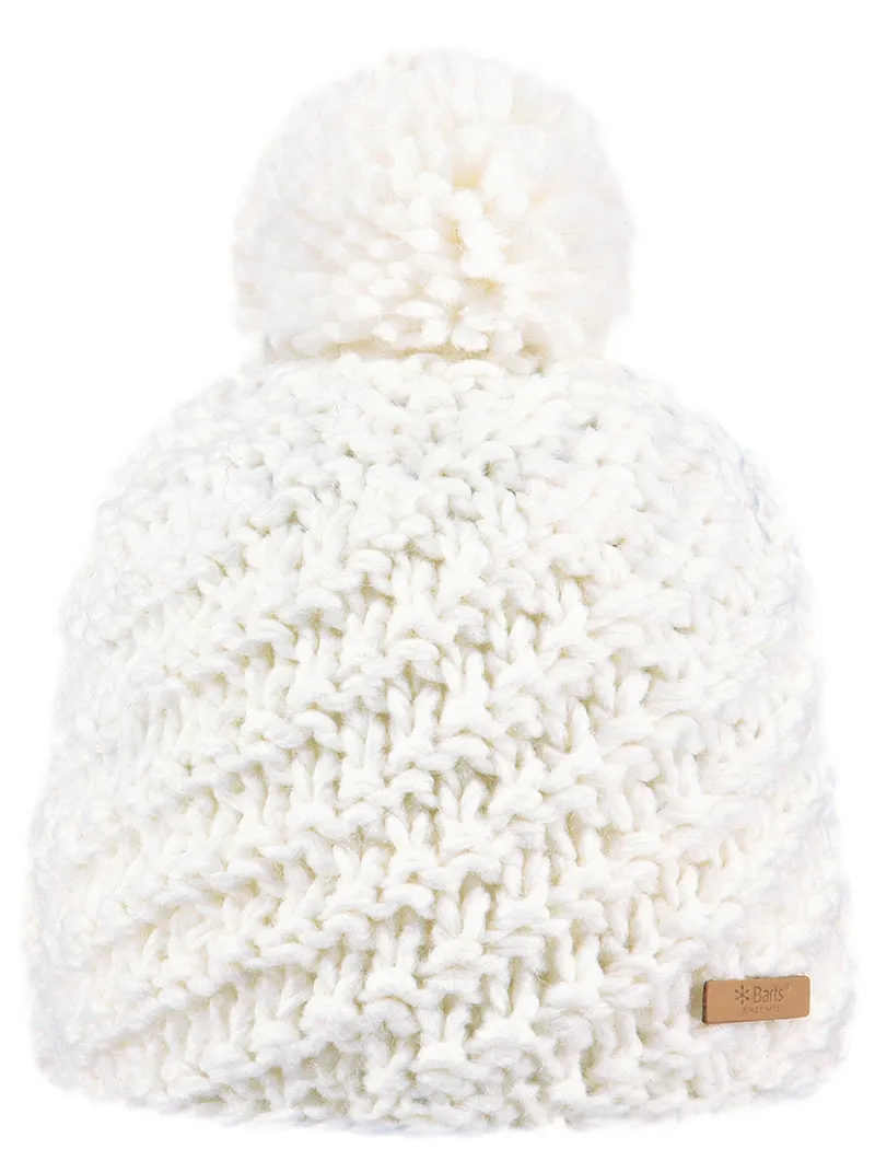 Barts Chani Beanie Hat In White