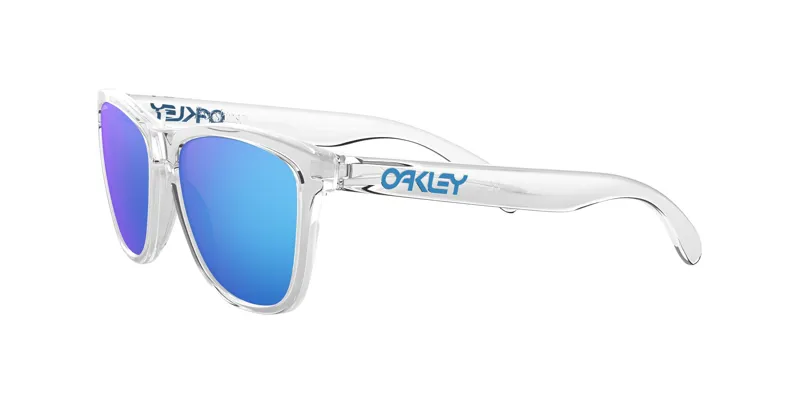 Oakley Frogskins Sunglasses Crystal - Prizm Sapphire Lens-2