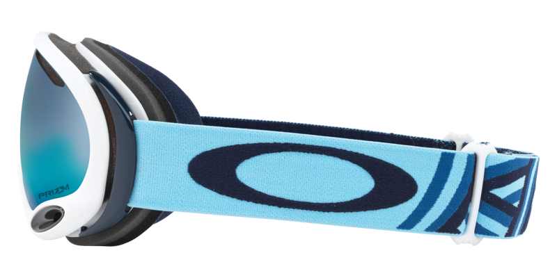 Oakley A Frame 2.0 Ski Goggles In White With Prizm Sapphire Lens-1