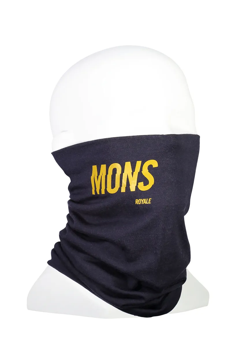 Mons Royale Double Up Merino Neckwarmer in Iron