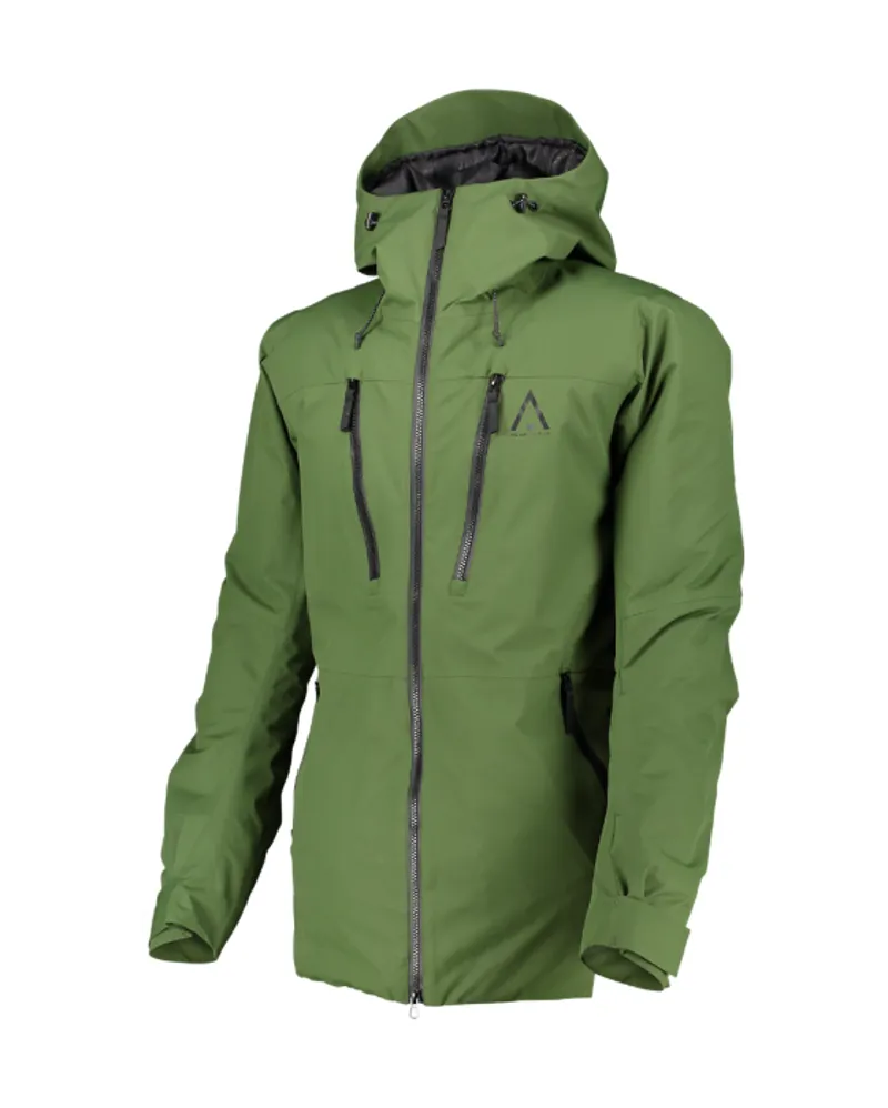 Wearcolour Mens Grid Ski Jacket in Olive Green