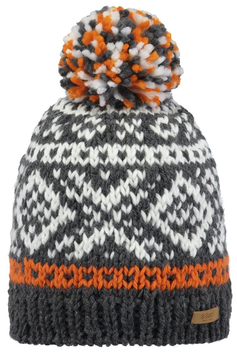 Barts Log Cabin Beanie in Dark Heather