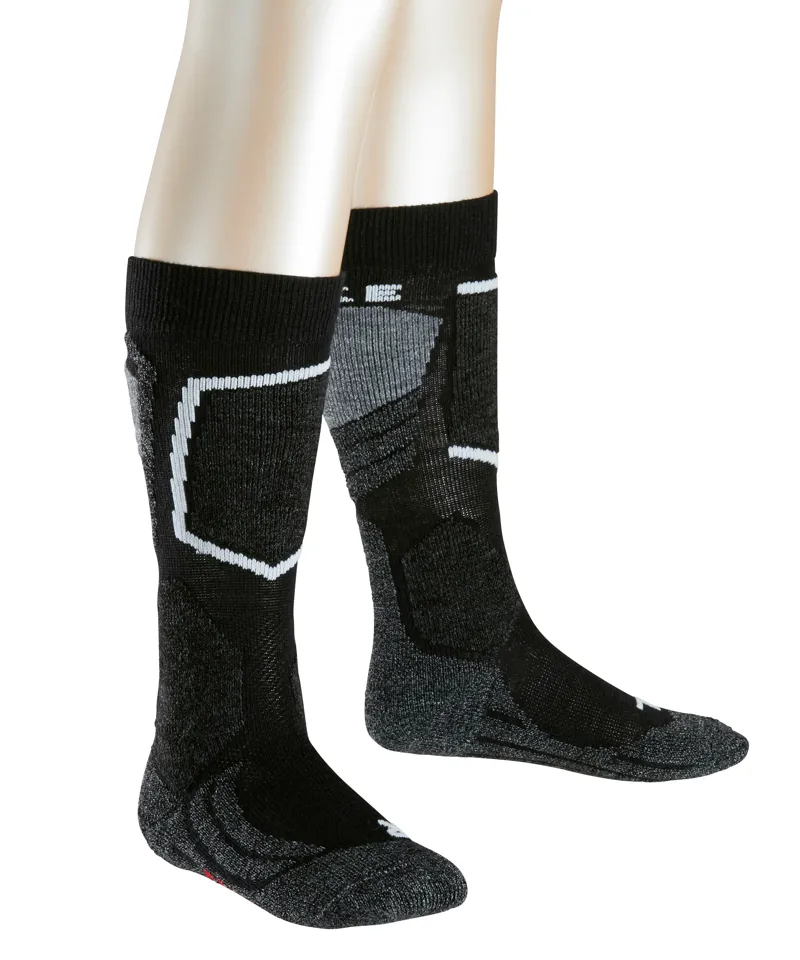Falke SK2 Junior Technical Ski Socks in Black