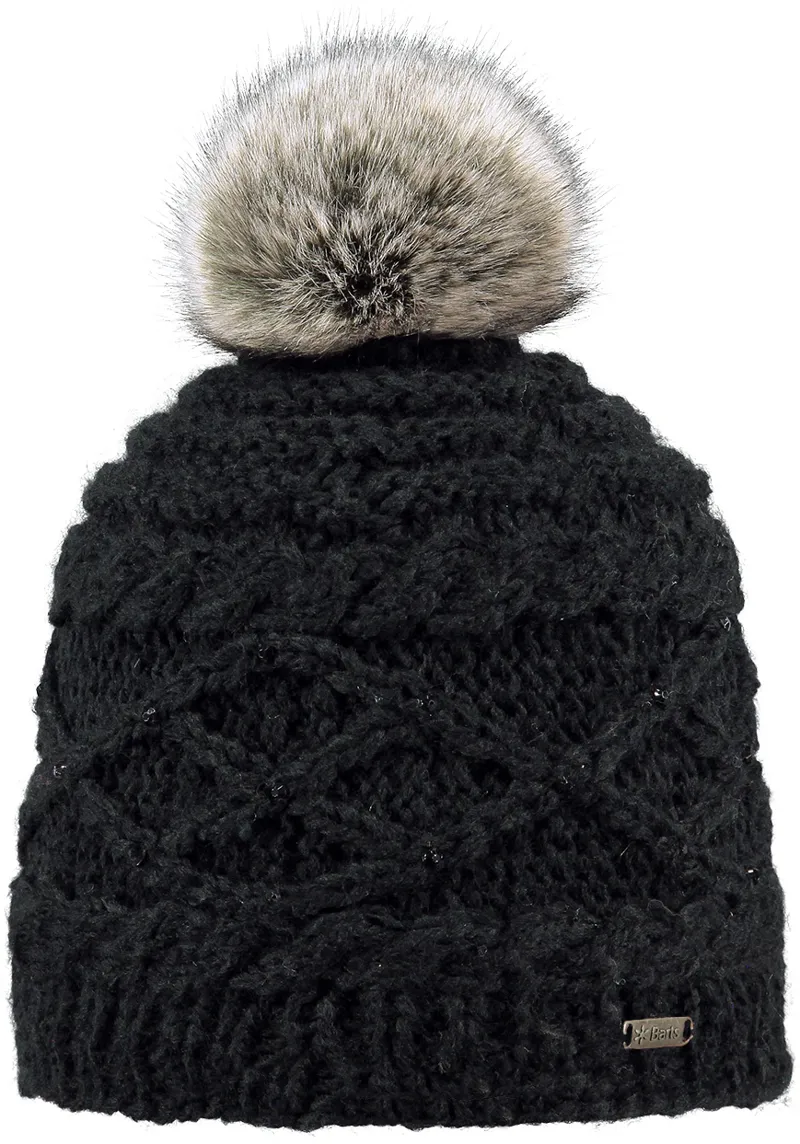 Barts Claire Beanie Hat in Black