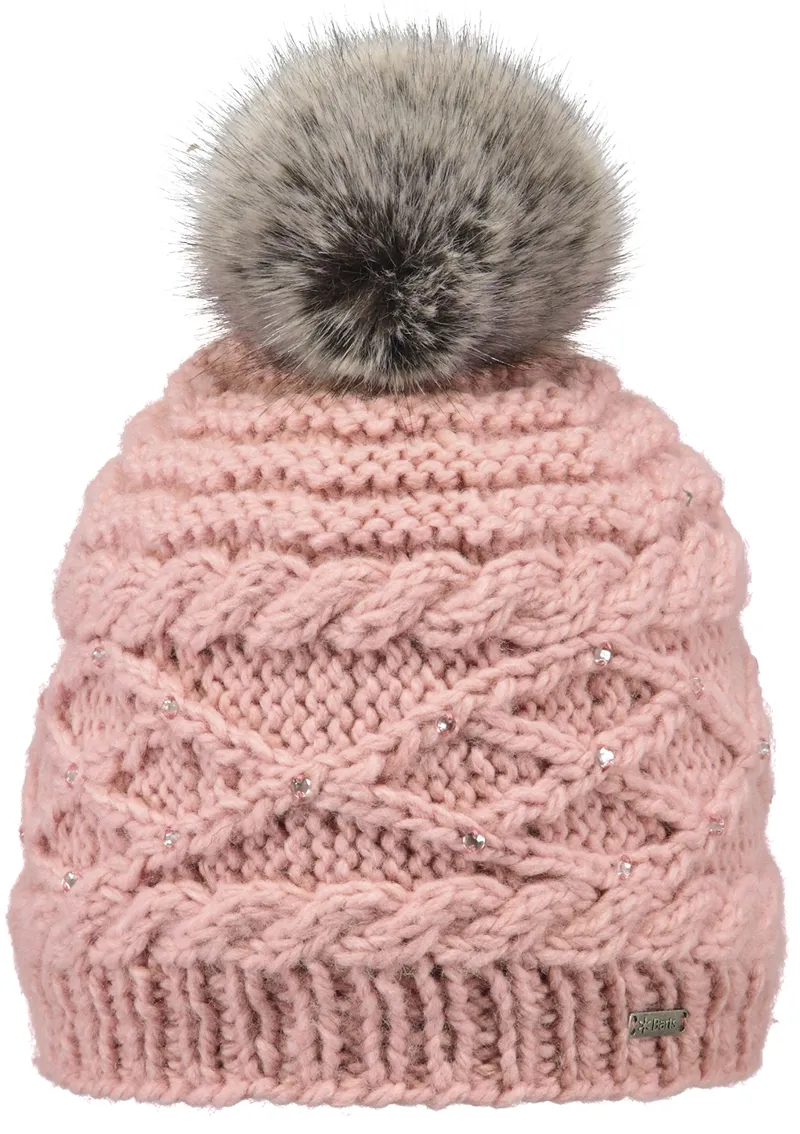 Barts Claire Beanie Hat in Pink
