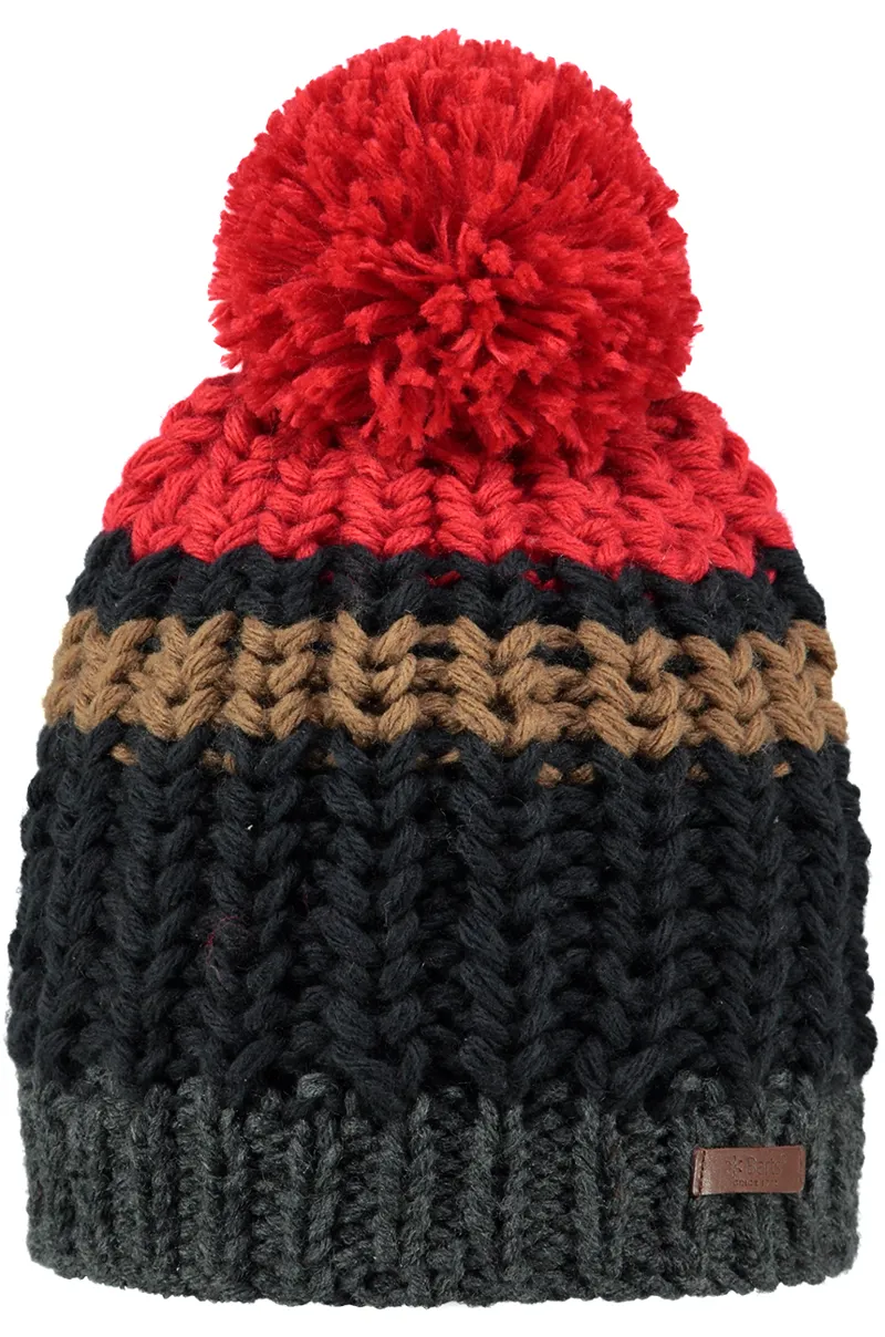 Barts Colton Beanie Hat in Red