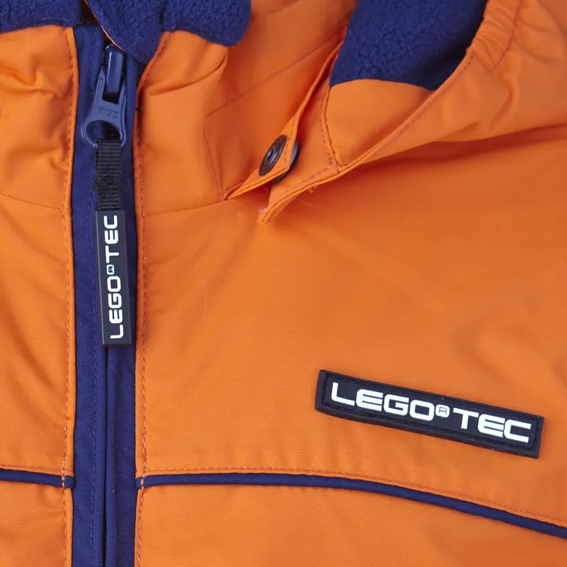 Lego Tec Johannes 601 Kids Ski Jacket in Peach Orange-3