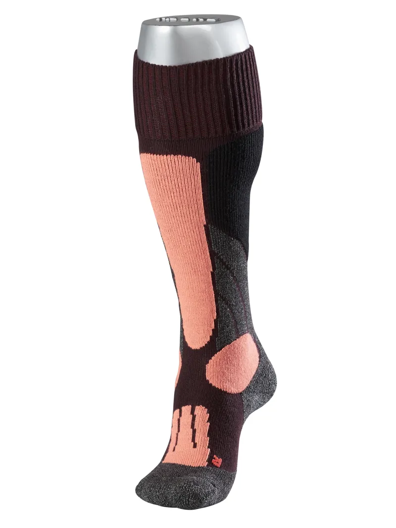 Falke SK1 Womens Ski Socks in Burgandy
