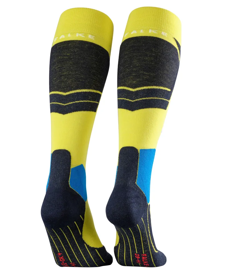 Falke SK4 Mens Technical Ski Socks in Sulfur Yellow-1