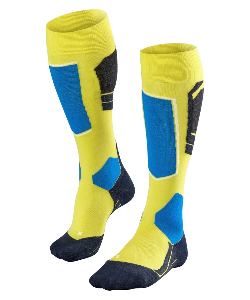 Falke SK4 Mens Technical Ski Socks in Sulfur Yellow