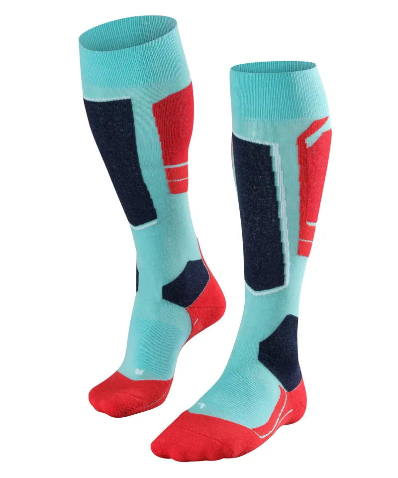 Falke SK4 Womens Technical Ski Socks in Fiji Teal