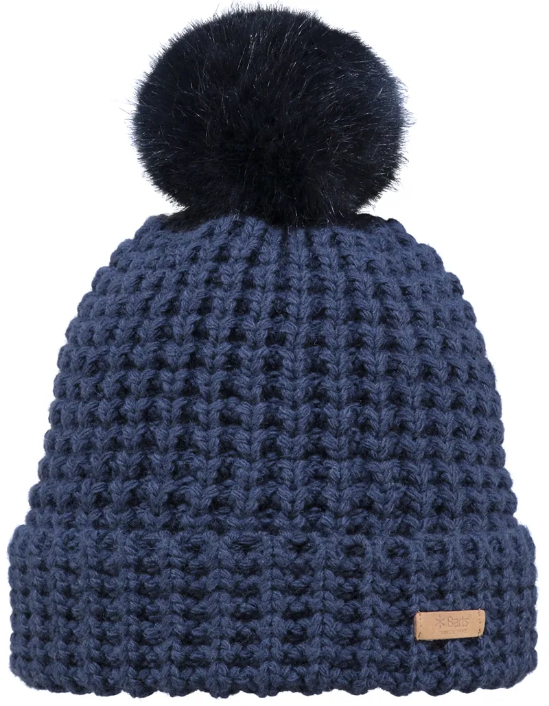 Barts Bonnie Beanie Hat in Navy