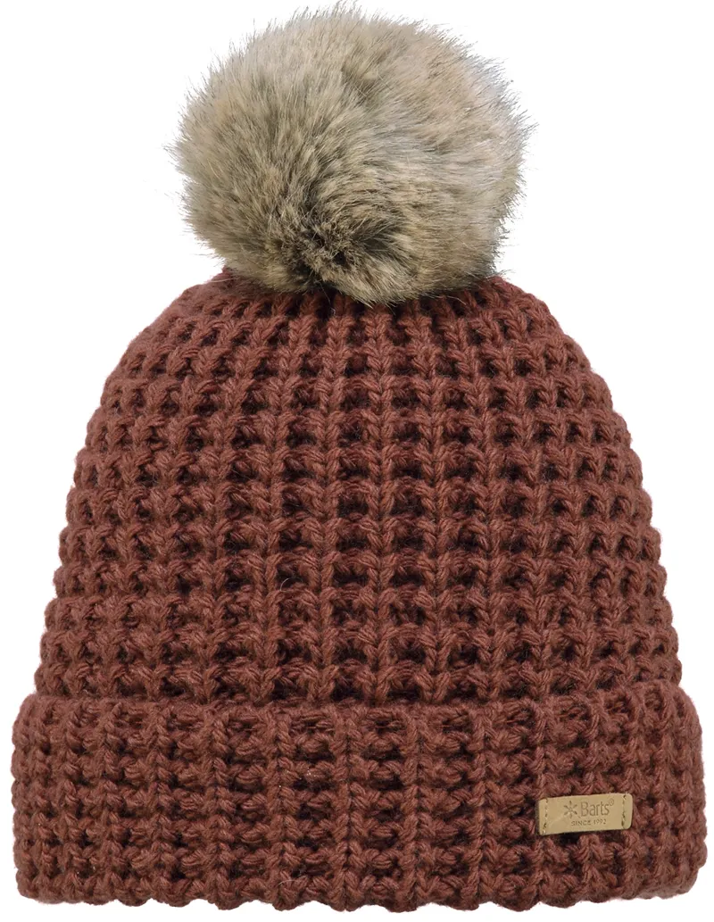 Barts Bonnie Beanie Hat in Rust