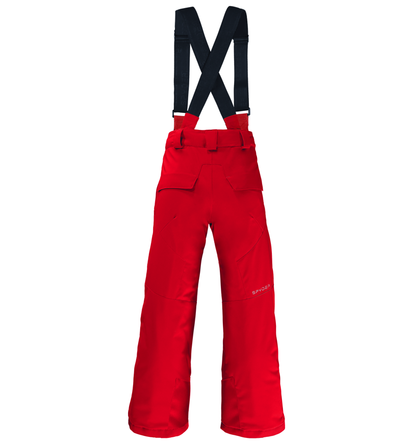Spyder Propulsion Boys Ski Pants In Red-1