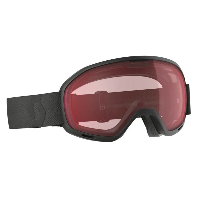 Scott Unlimited II OTG Ski Goggles in Black with Enhancer Red Chrome