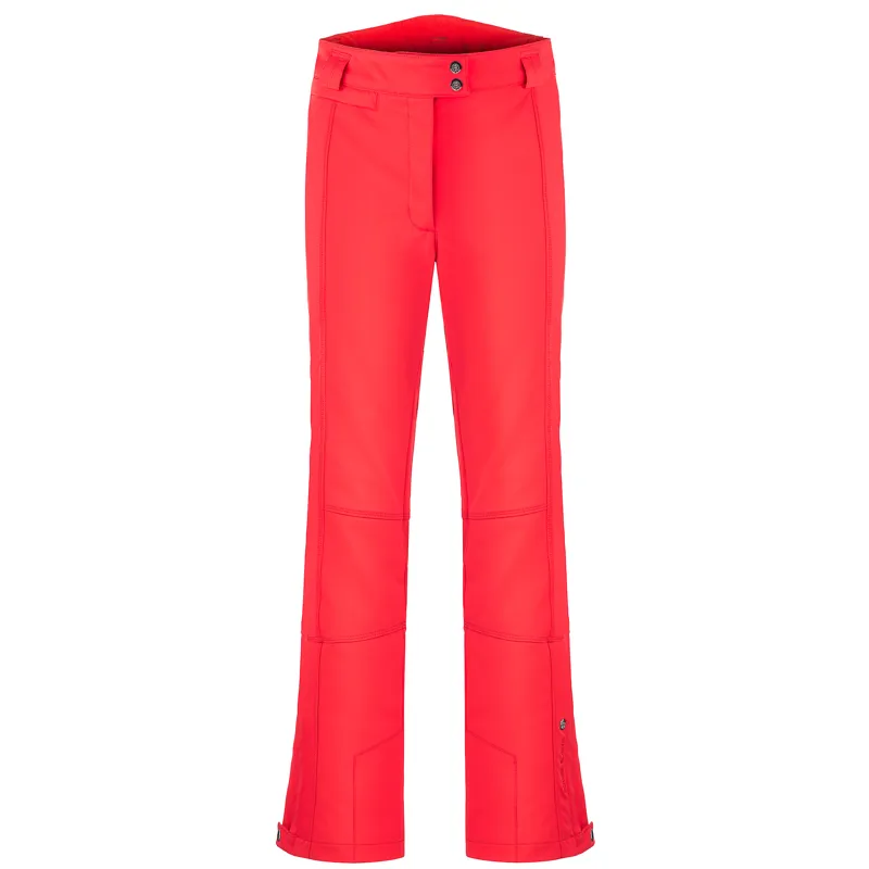 Poivre Blanc Stretch Womens Ski Pants In Scarlet Red