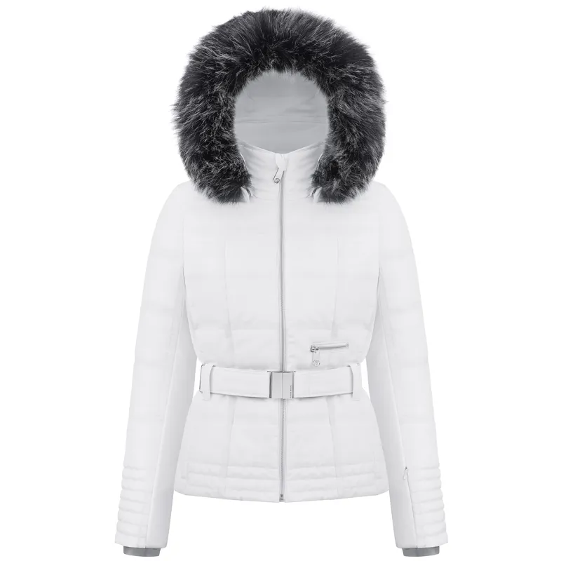Poivre Blanc Chloe Womens Ski Jacket In White - The Ski Shop