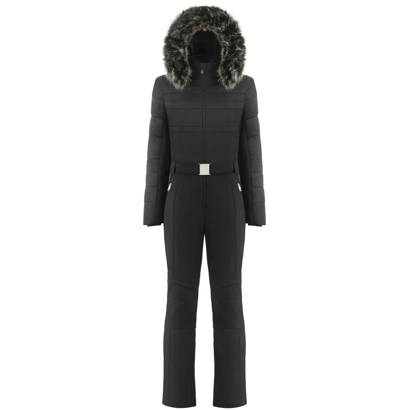 Poivre Blanc Sleek Womens One Piece Ski Suit In Black