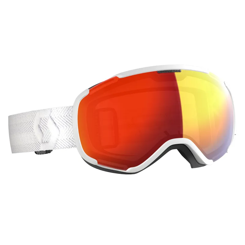 Scott Faze II Ski Goggles in White with Enhancer Red Lens