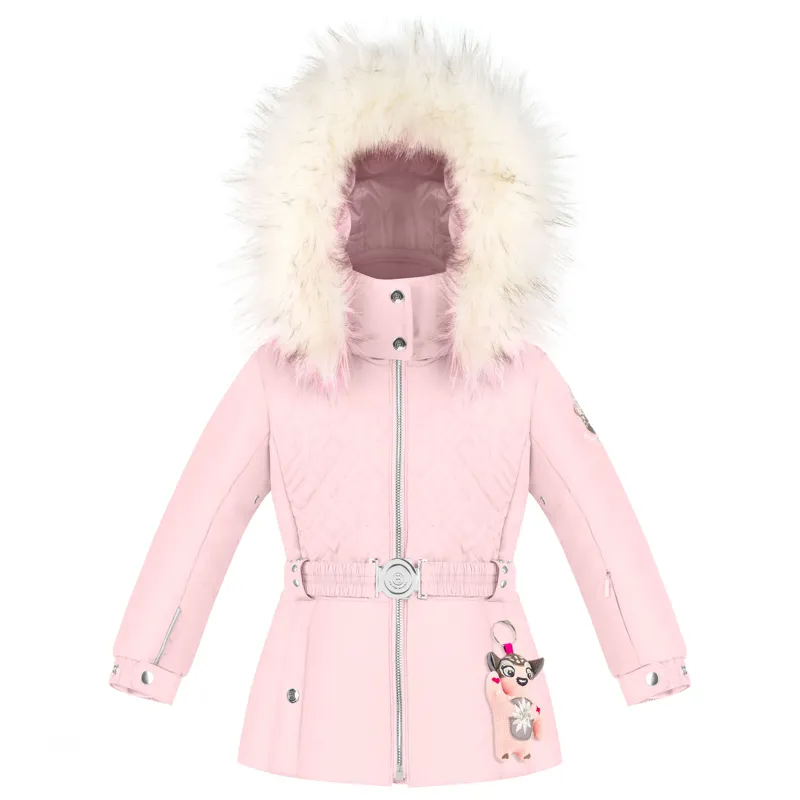 Poivre Blanc Suzy Little Girls Ski Jacket in Angel Pink
