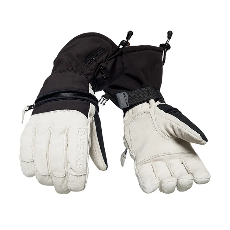 10 Peaks Mount Little Unisex Ski Gloves in Black/White