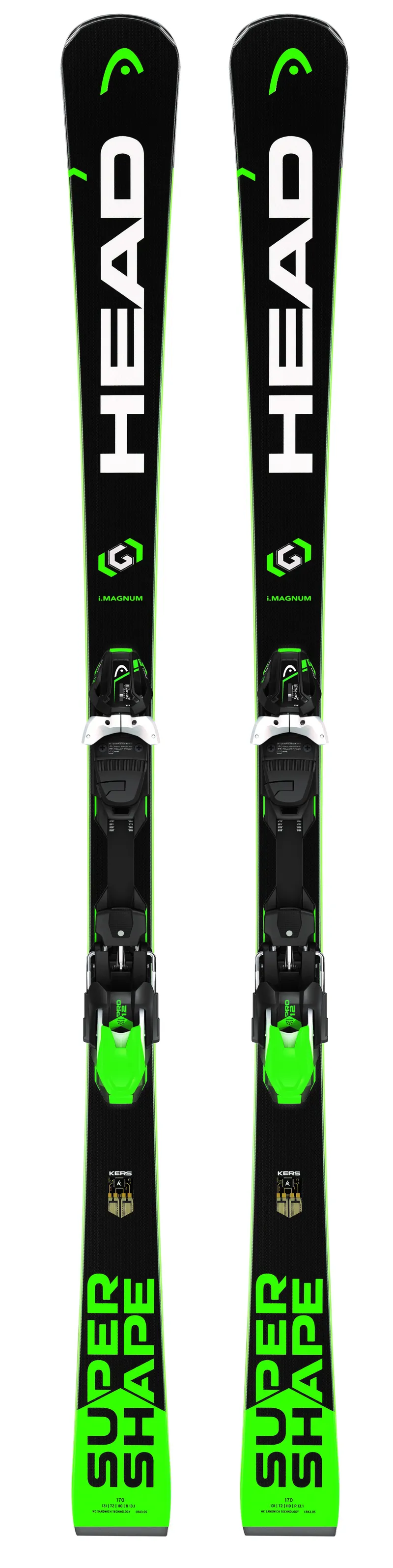 Head Supershape i.Magnum Mens Skis With PRD12 Bindings