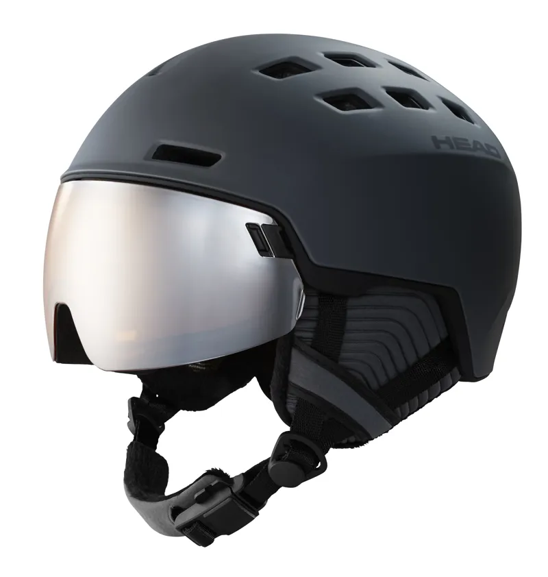 Head Radar Visor Ski Helmet in Dark Grey