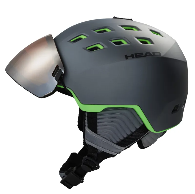 Head Radar Visor Ski Helmet in Dark Grey-1