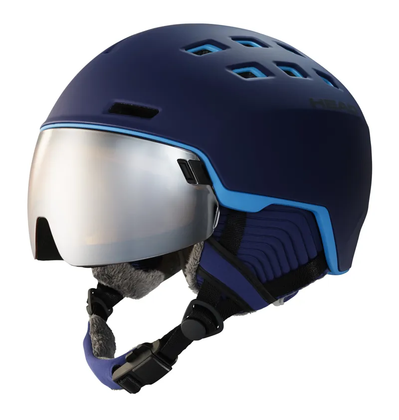 Head Radar Visor Ski Helmet in Blue/Sky