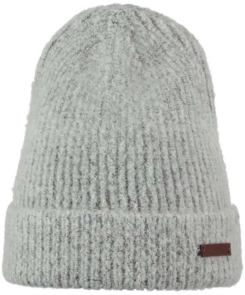 Barts Lennon Beanie Hat in Heather Grey
