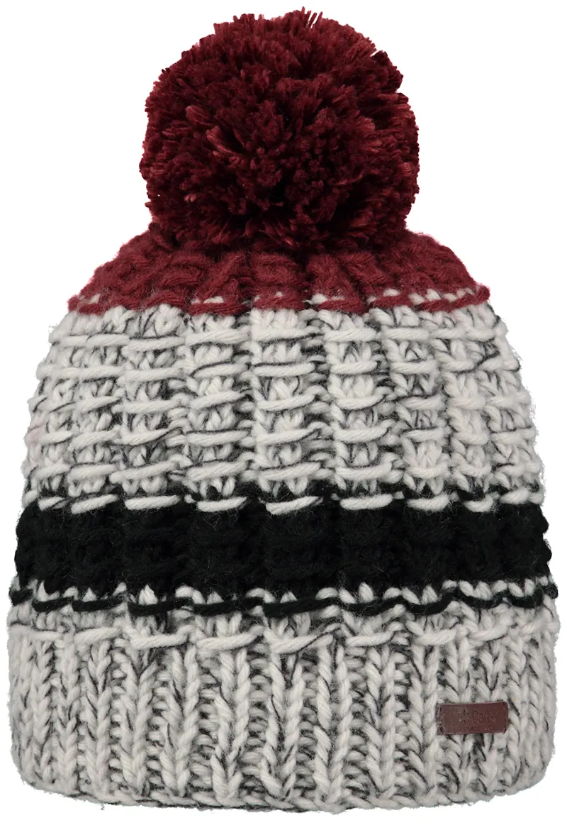 Barts Hume Beanie Hat in Burgundy
