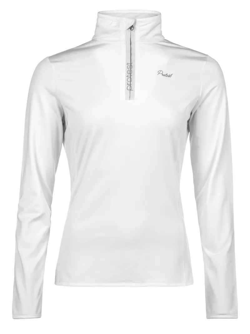 Protest Fabrizoy 1/4 Zip Womens Stretch Fleece In White