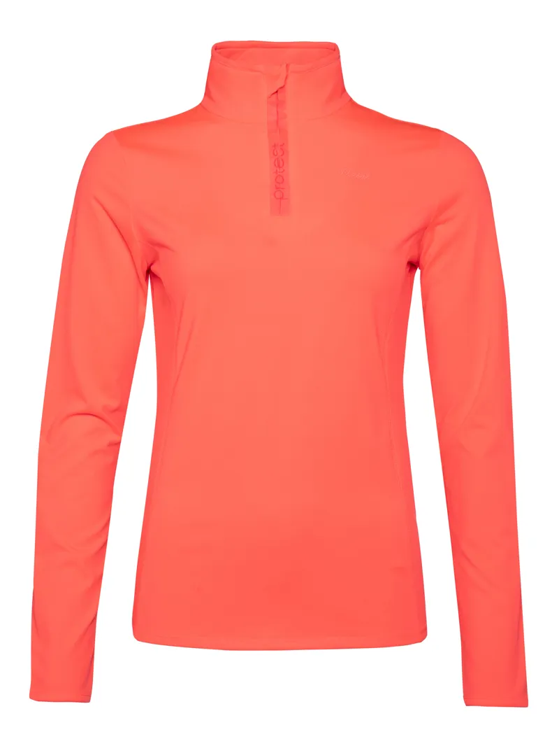 Protest Fabrizoy 1/4 Zip Womens Stretch Fleece in Granatina