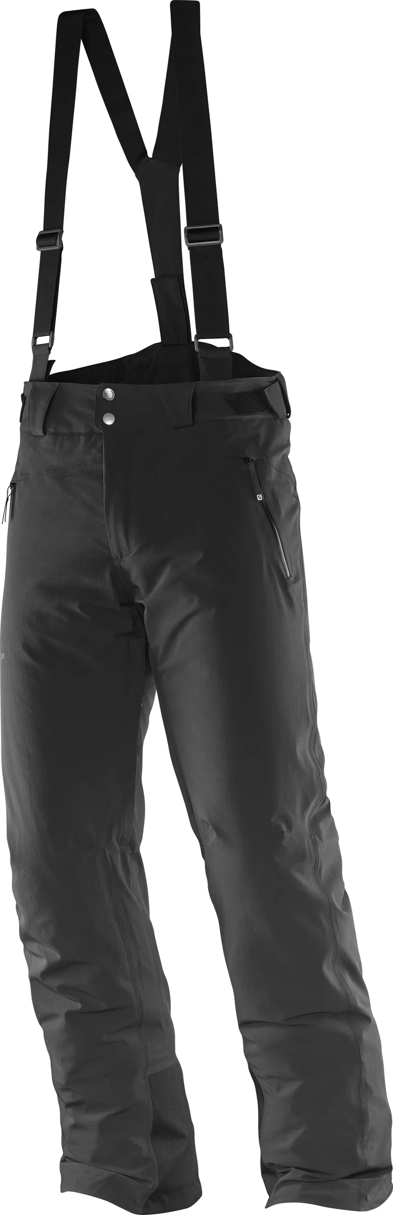 Salomon Iceglory Mens Short Leg Ski Pants In Black The Ski Shop