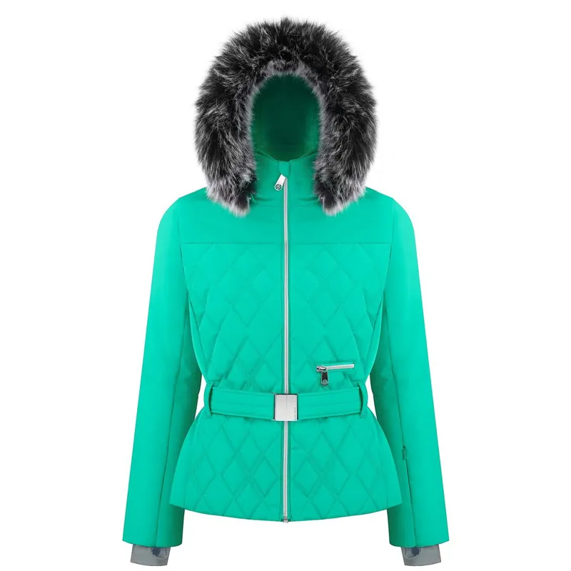 Poivre Blanc Womens Lara Ski Jacket in Green