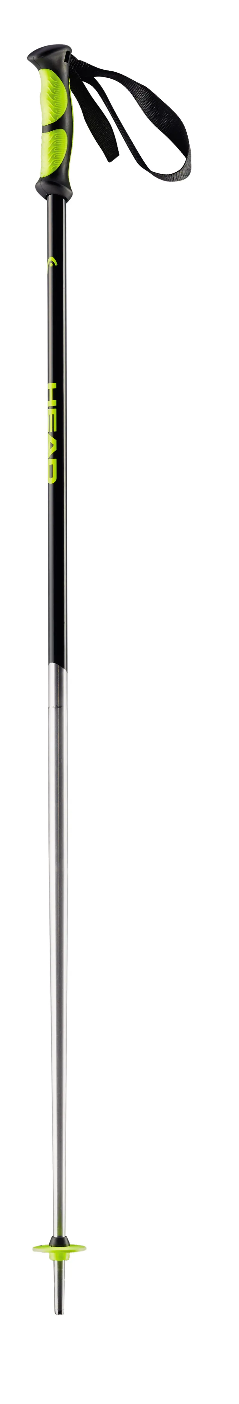 Head Multi S Ski Poles in Black/Neon Yellow