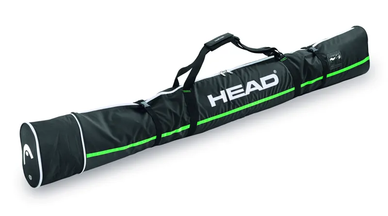 Head Single Ski Bag Adjustable 170-190cm in Black/Green