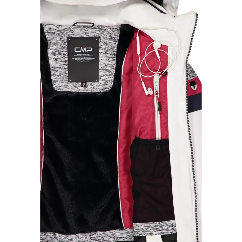 CMP Emma Womens Ski Jacket in White-4
