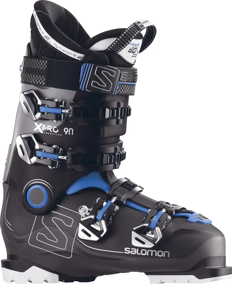 Salomon X Pro 90 Mens Ski Boots 2017 in Black Anthracite