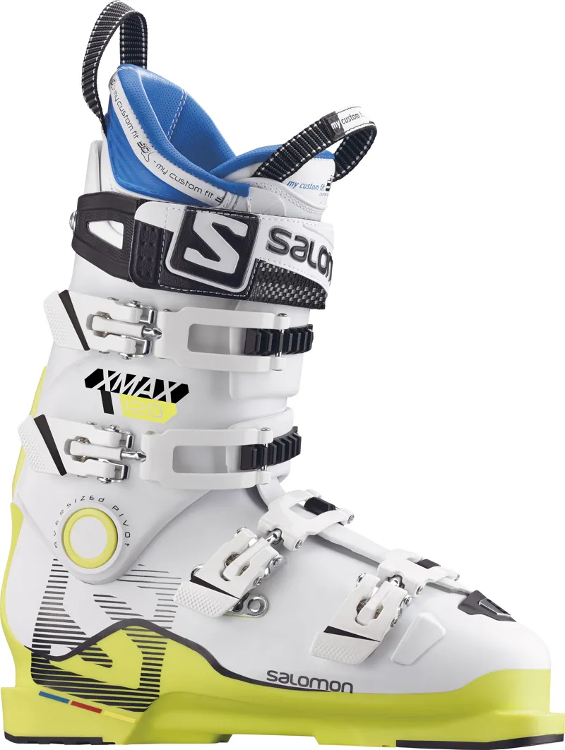 indvirkning veltalende journalist Salomon X Max 120 Custom Shell Mens Ski Boots in White/Yellow
