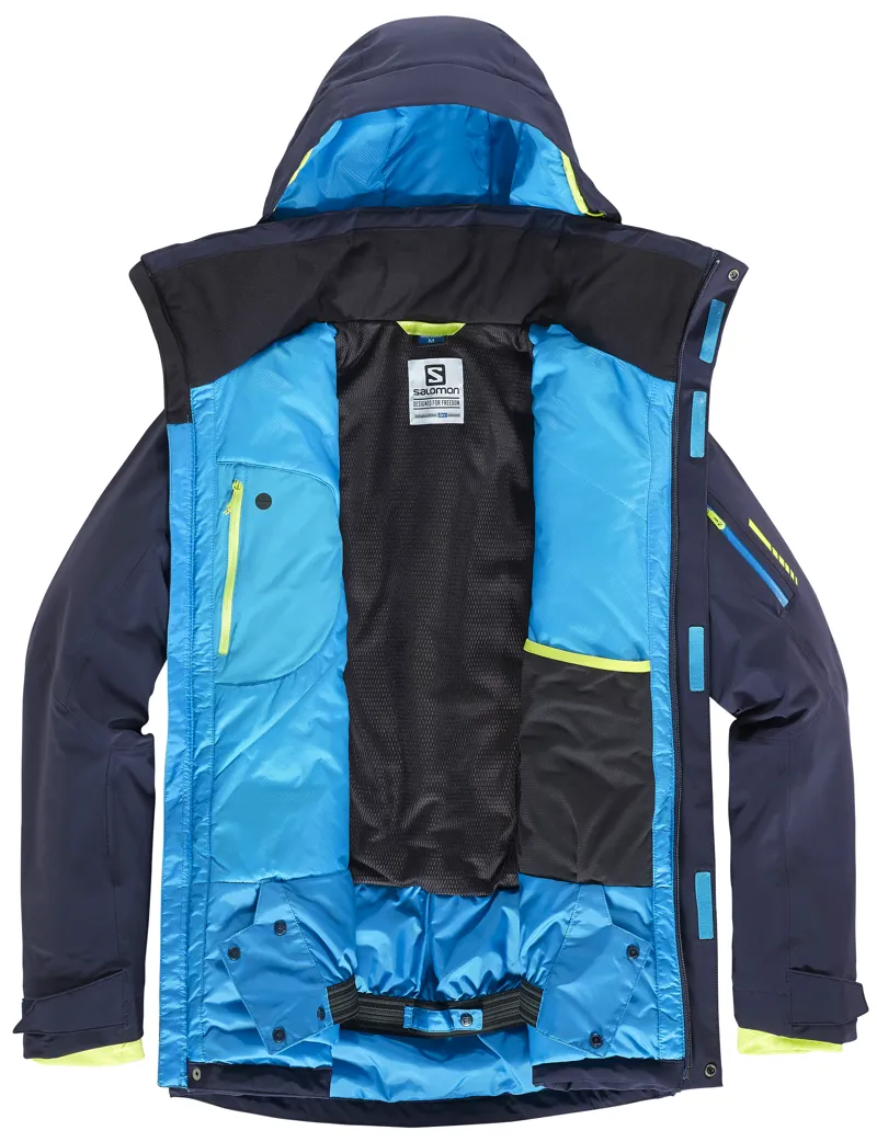 Salomon Brilliant Mens Ski Jacket In Night Sky The Ski Shop