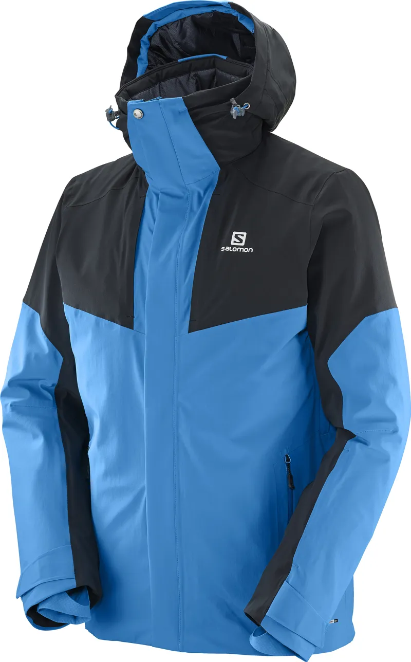 Salomon Icerocket Mens Ski Jacket In Hawaian Surf Blue The Ski Sh