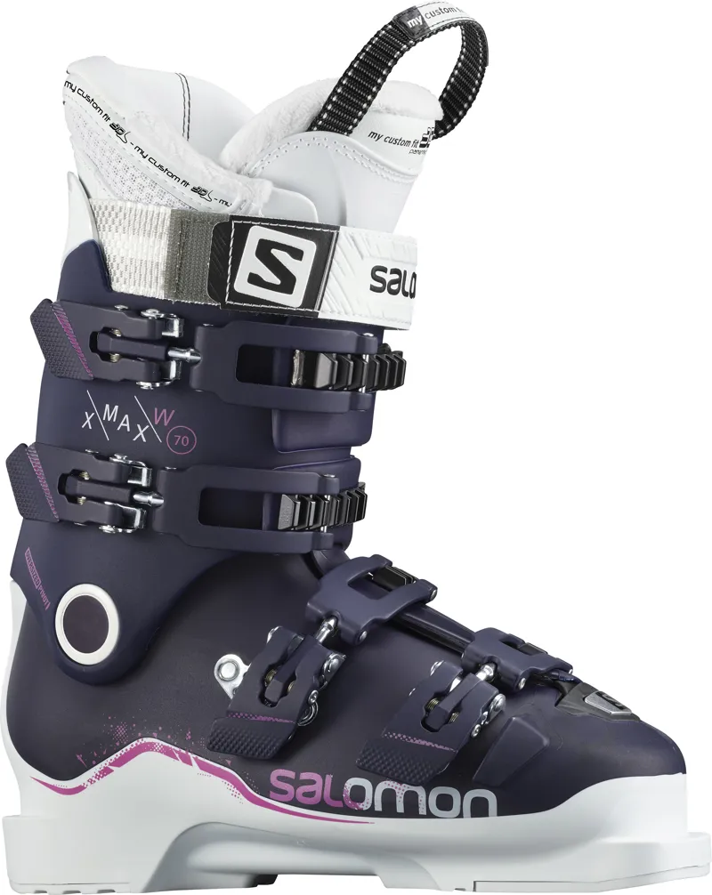 Purple ski boots top