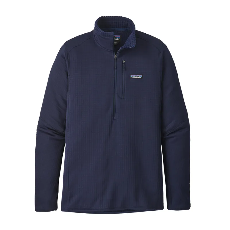 Patagonia Mens R1 Fleece Pullover in Navy
