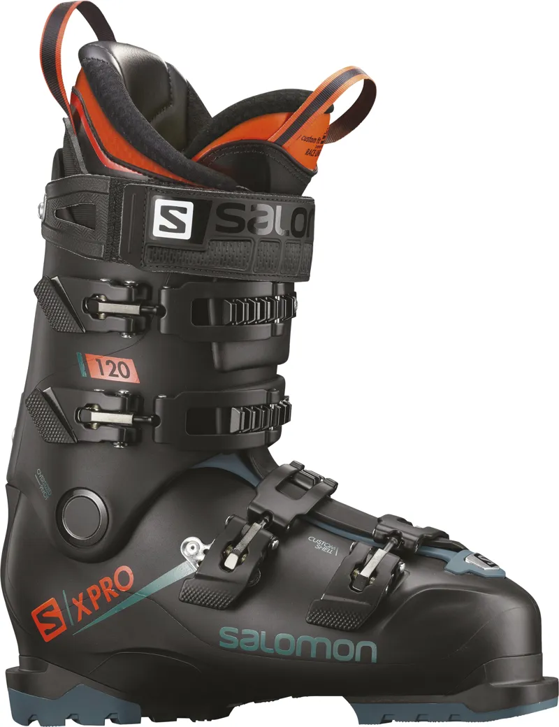 Salomon X Pro 120 Mens Ski Boots in Black/Blue
