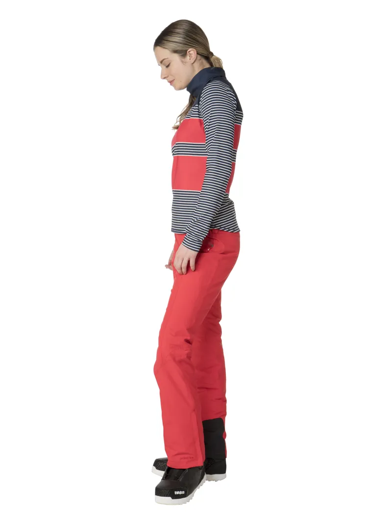 Protest Kensington Womens Ski Pants in Tulip Red-2