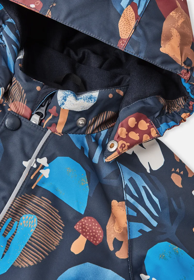 Reima Puhuri Baby/Toddler All in One Suit - Navy Print-1