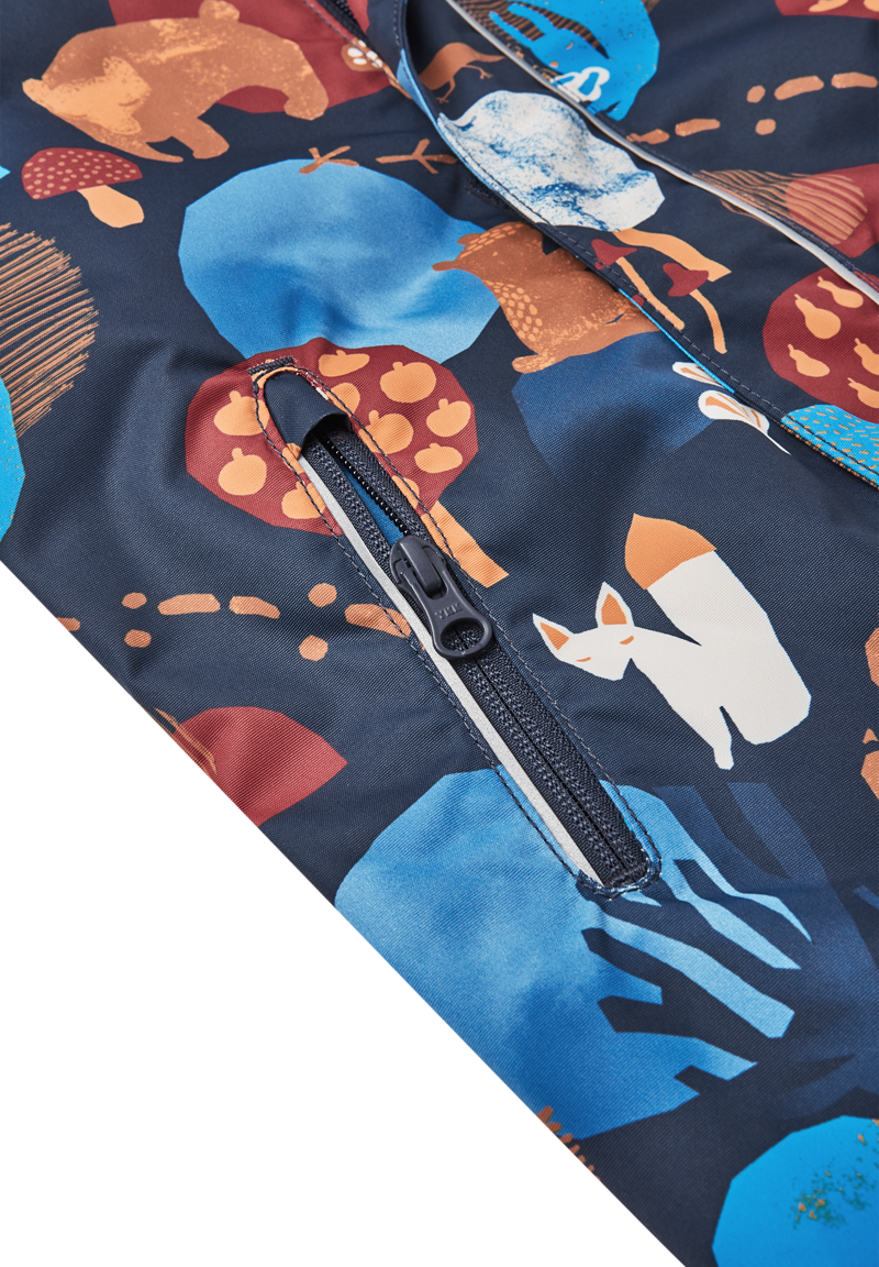 Reima Puhuri Baby/Toddler All in One Suit - Navy Print-2